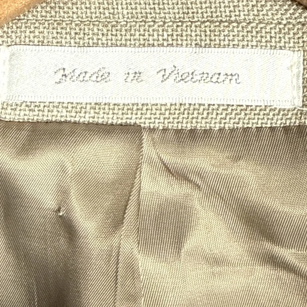 Lauren Ralph Lauren 50L Hopsack Sport Coat Blazer Tan Beige 2 Button Textured